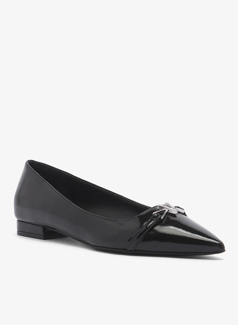 VALENTINO BY MARIO VALENTINO Bow Detail Ankle strap Flat Ballerinas